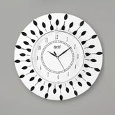 Diamond Silver Round Shape Designer Wall Clock